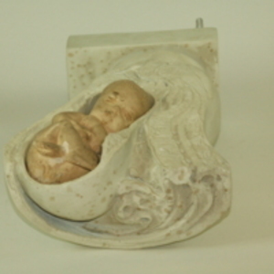 Dickinson-Belskie style model of fetus in uterus, 1945-2007