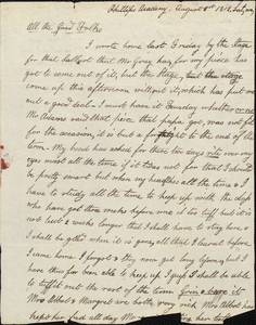 Letter from Benjamin Waterhouse (1797-1843) to Benjamin Waterhouse (1754-1846) and family