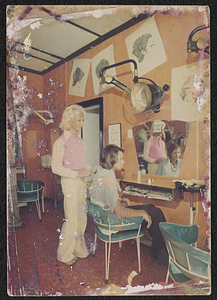 Kewpie Working in her Salon