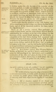 1807 Chap. 0063. An act in addition to an act, entitled "An act regulating parishes, Precincts, and the Officers thereof."