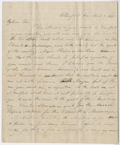 George White letter to Edward Hitchcock, 1829 April 9