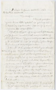 Benjamin Silliman letter to Edward Hitchcock, 1855 November 13