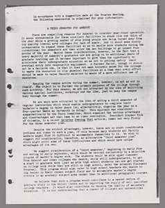 Amherst College faculty meeting minutes and Committe of Six meeting minutes 1956/1957