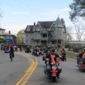 Motorcycle brigade Pride Parade
