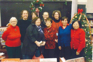 Special Christmas evening with friends at Faneuil Branch library
