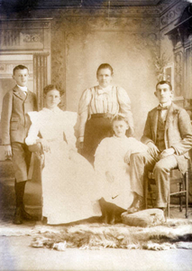 Family portrait of surviving children