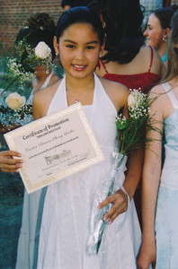 Caitlin Ludke at Johnson School graduation in 2007