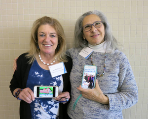 Sandra Morrissey and Bonnie Brady at the Amesbury Mass. Memories Road Show