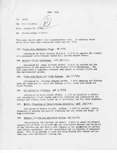 Memo #184, Cosponsorship of Bills