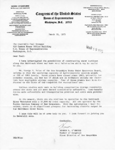 Letter to Paul Tsongas from Norman E. D'Armours