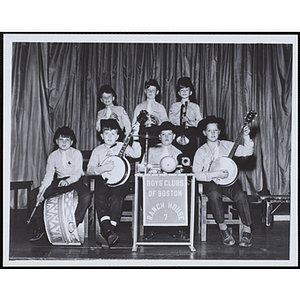 The Bunker Hillbillies pose with their instruments