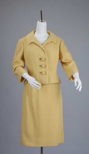 Yellow wool suit