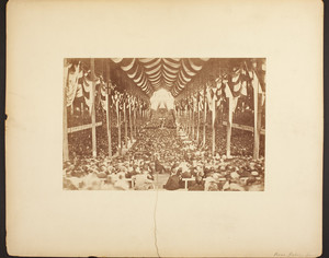 Interior of Coliseum, St. James Park, Boston, Mass., June 18, 1872