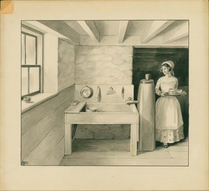 Cellar kitchen, No. 2 Chestnut Street, Salem, Mass., ca. 1915