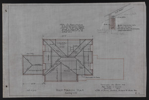 Roof Framing Plan, Drawings of House for Mrs. Talbot C. Chase, Brookline, Mass., Oct. 7, 1929