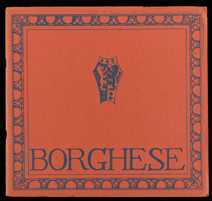 Borghese catalogues, Charles Hall, Inc. 3 East 40th Street, New York, New York