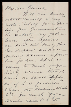 Charles G. Weir to Thomas Lincoln Casey, May 7, 1889