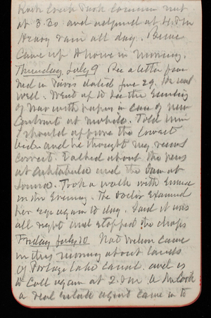 Thomas Lincoln Casey Notebook, May 1891-September 1891, 52, Rock Creek Park [illegible]