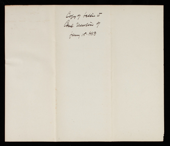 Thomas Lincoln Casey to General John Newton, January 15, 1883, copy (2)