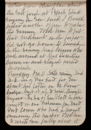 Thomas Lincoln Casey Notebook, November 1894-March 1895, 036, letter from Champlain about