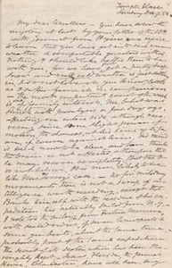 Letter from William Howard Gardiner to [William Nye Davis and Mary Gardiner Davis], 7 December 1862