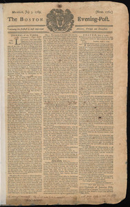 The Boston Evening-Post, 3 July 1769 (includes supplement)