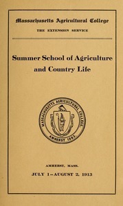 Summer School of Agriculture and Country Life nad School for Rural Social Workers. M.A.C. Bulletin vol. 5, no. 3