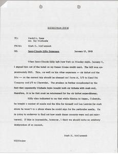 Memorandum from Mark H. McCormack to David A. Rees