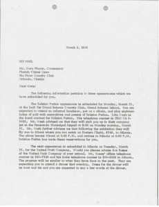 Letter from Charles L. Foley to Gary Player