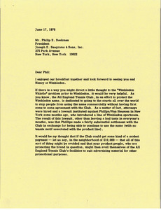 Letter from Mark H. McCormack to Philip E. Beekman