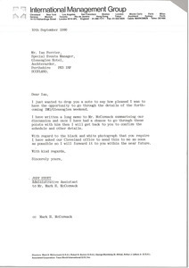 Letter from Judy Stott to Ian Ferrier - Digital Commonwealth