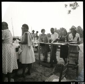 Marjorie Merrill at Benton Country cookout