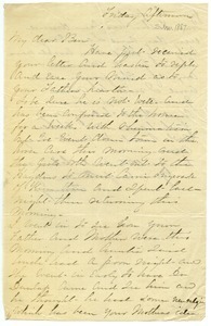 Letter from Fanny Brewer to Benjamin Smith Lyman