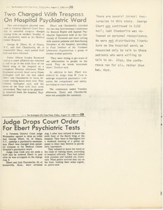 Burlington Free Press articles about trespass case