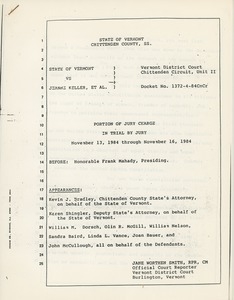 Portion of jury charge in trial by jury