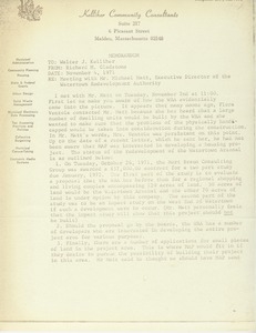 Memorandum from Richard M. Gladstone to Walter J. Kelliher