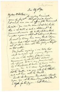Letter from H. O. Tanner to W. E. B. Du Bois