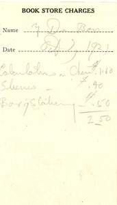 Book store charges - Digital Commonwealth