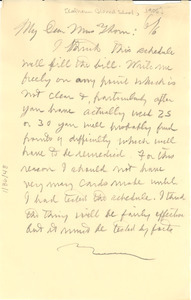 Letter from W. E. B. Du Bois to Calhoun Colored School