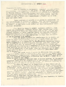 Letter from Pétion Roy to W. E. B. Du Bois