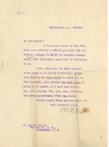 Letter from W. E. B. Du Bois to Morris Murray