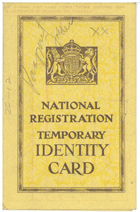 National registration temporary identity card