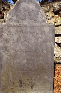 Copp Cemetery (Gilmanton, N.H.) gravestone: Edwards, John (d. 1789)