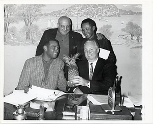 Mayor John Collins with members of Indian delegation