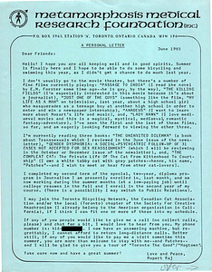 Open Letter from Rupert Raj (June 1985)