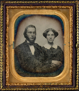 Unidentified Man & Woman – Members of the Hunnewell Family