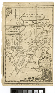 A map of the western parts of the colony of Virginia