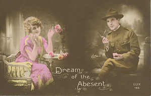Postcard : Dream of the Abesent [sic]