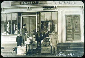 Cliftondale, Post Office, Fiske Store & Post Office, Jackson Street 1908