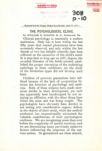 The psychological clinic